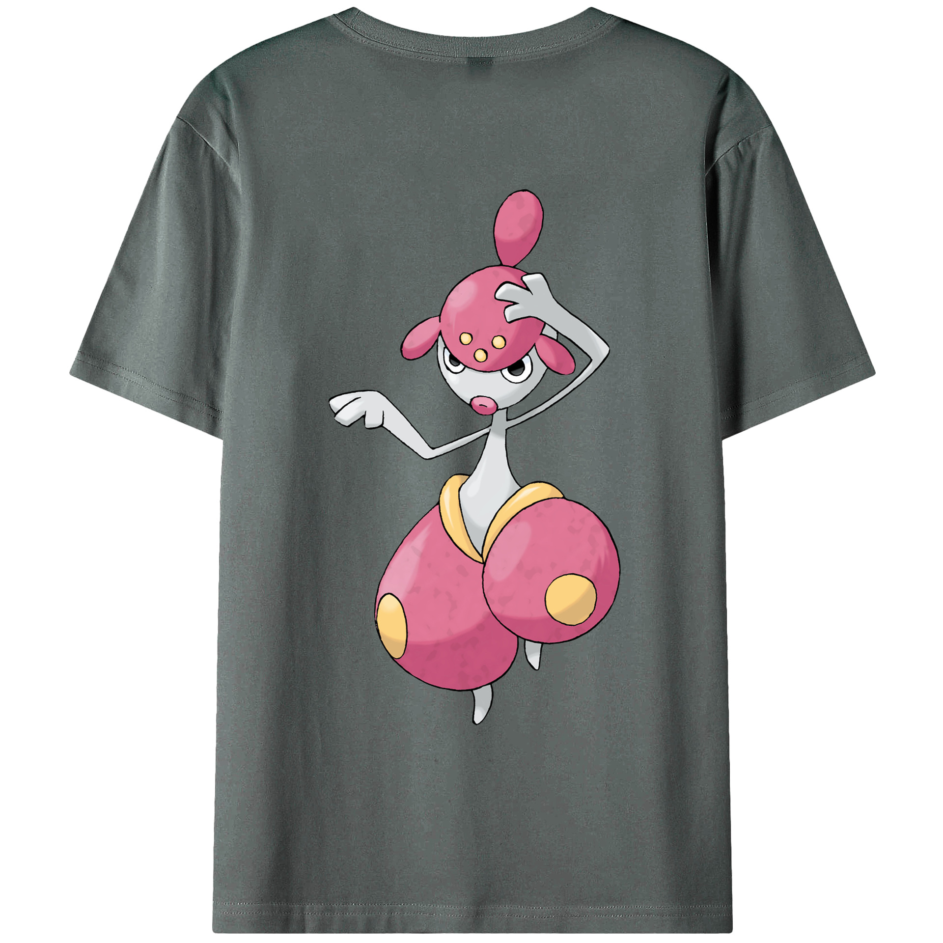 （画像用） ポケットモンスター Pokémon 綿100％ メンズ半袖Tシャツ（バックプリント） 通気性